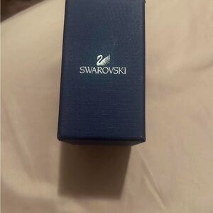 Swarovski Navy Blue Box with Silver Logo